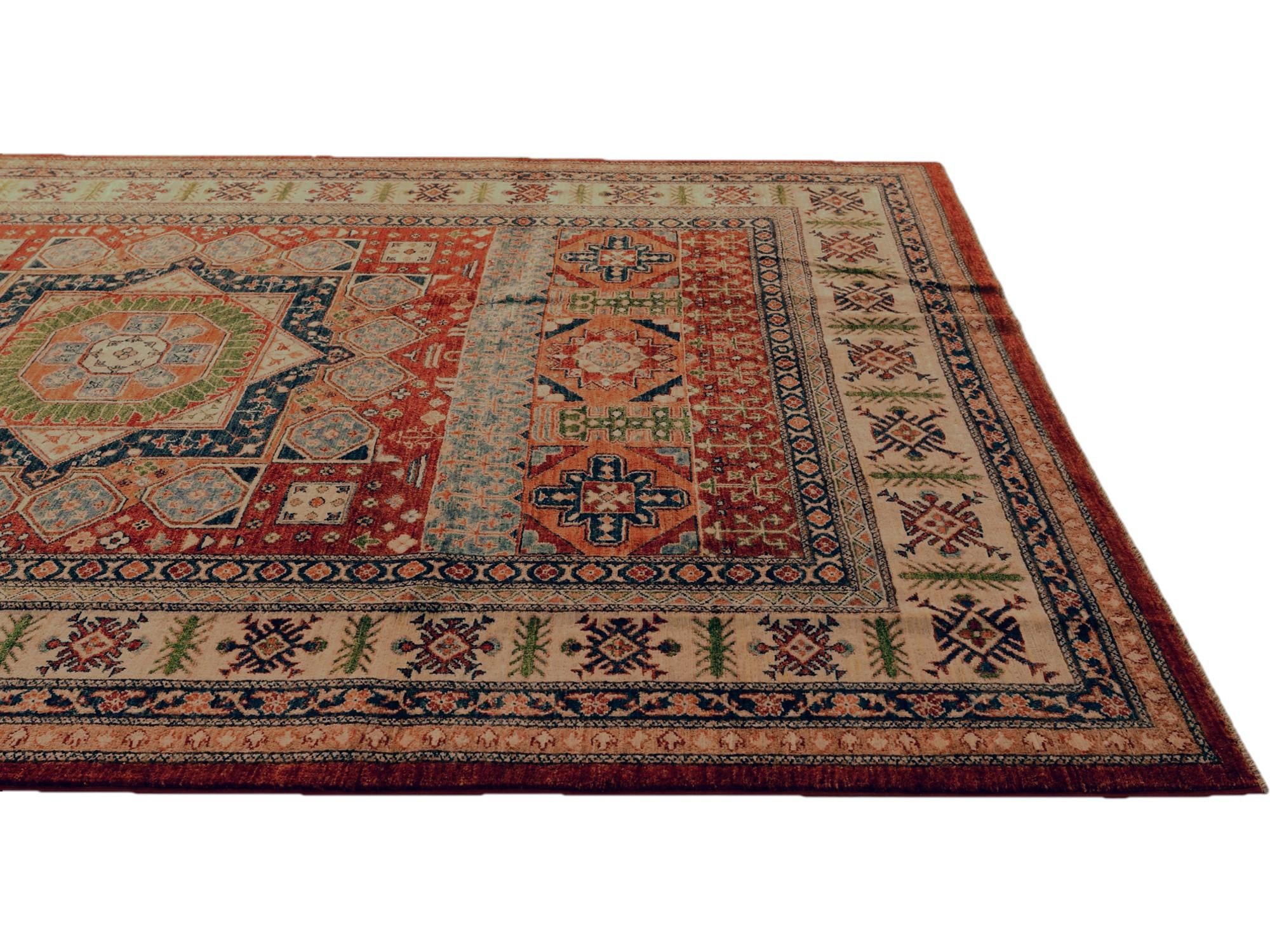 6' 5 x 8' 10 Hand Knotted Mamluk Ziegler Rug