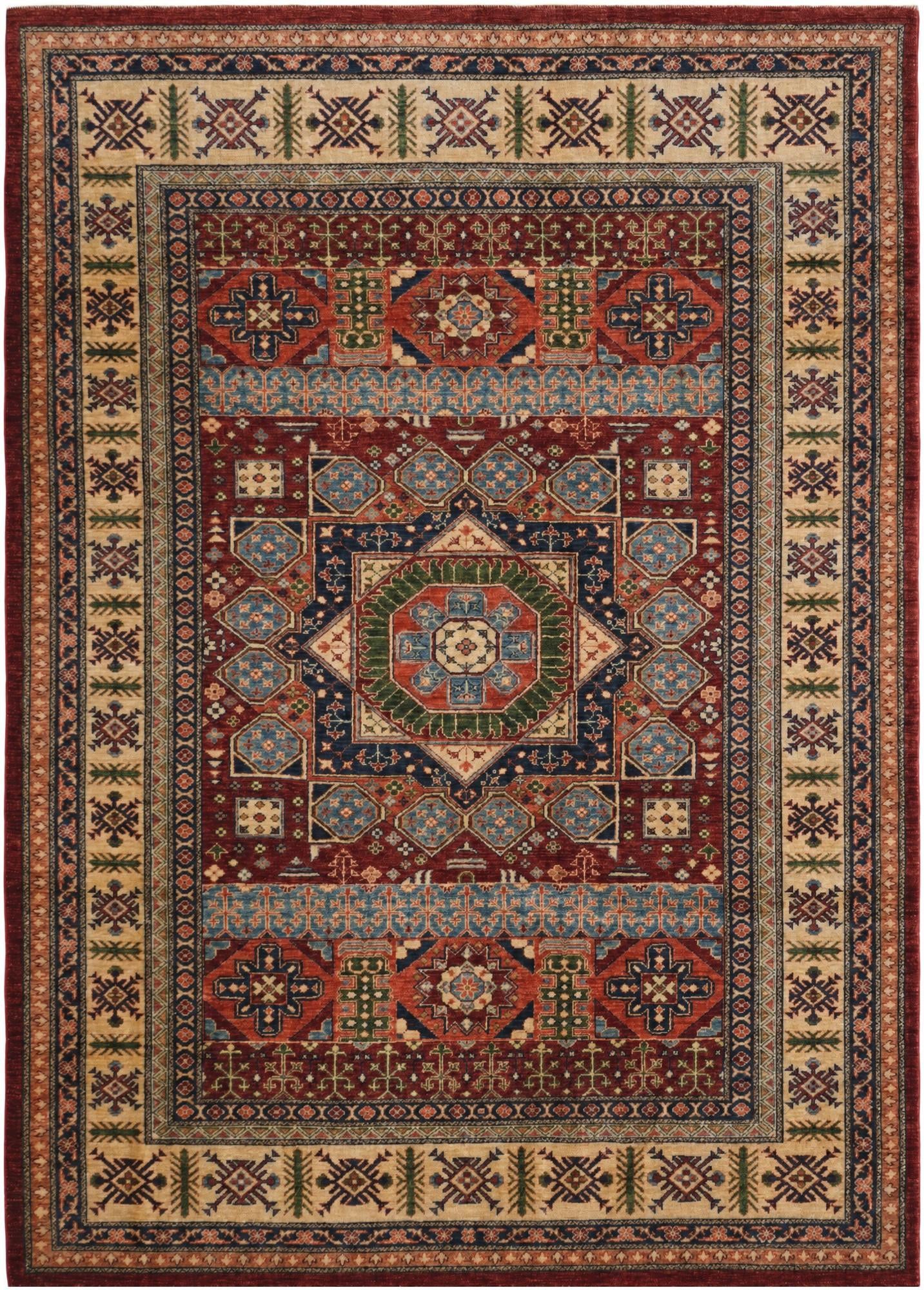 6' 5 x 8' 10 Hand Knotted Mamluk Ziegler Rug