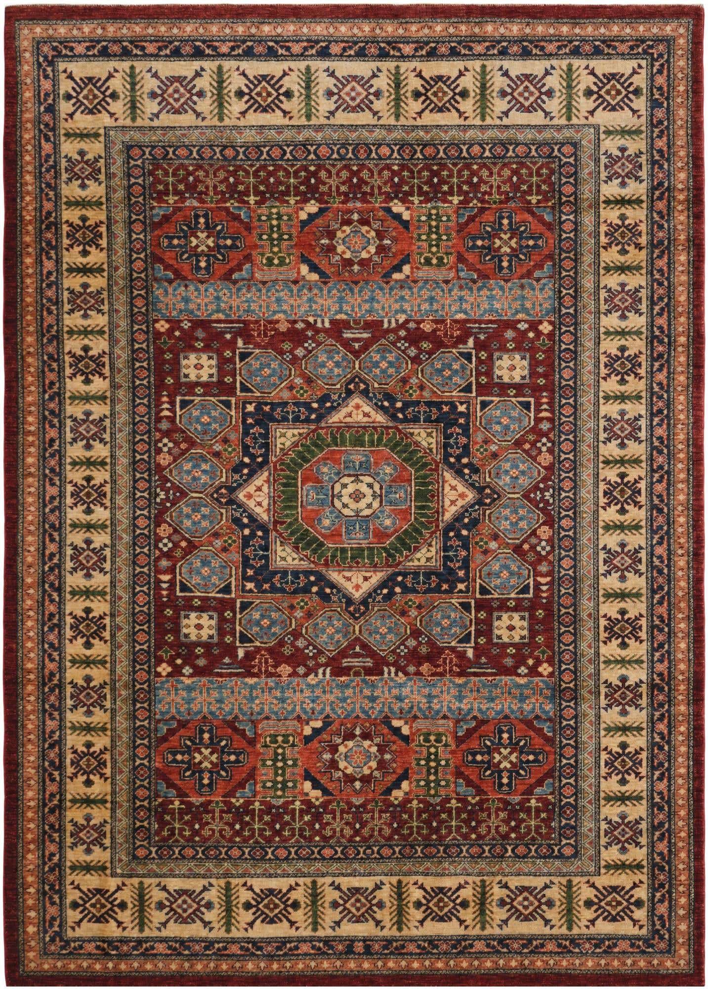 6' 5 x 8' 10 Hand Knotted Mamluk Ziegler Rug