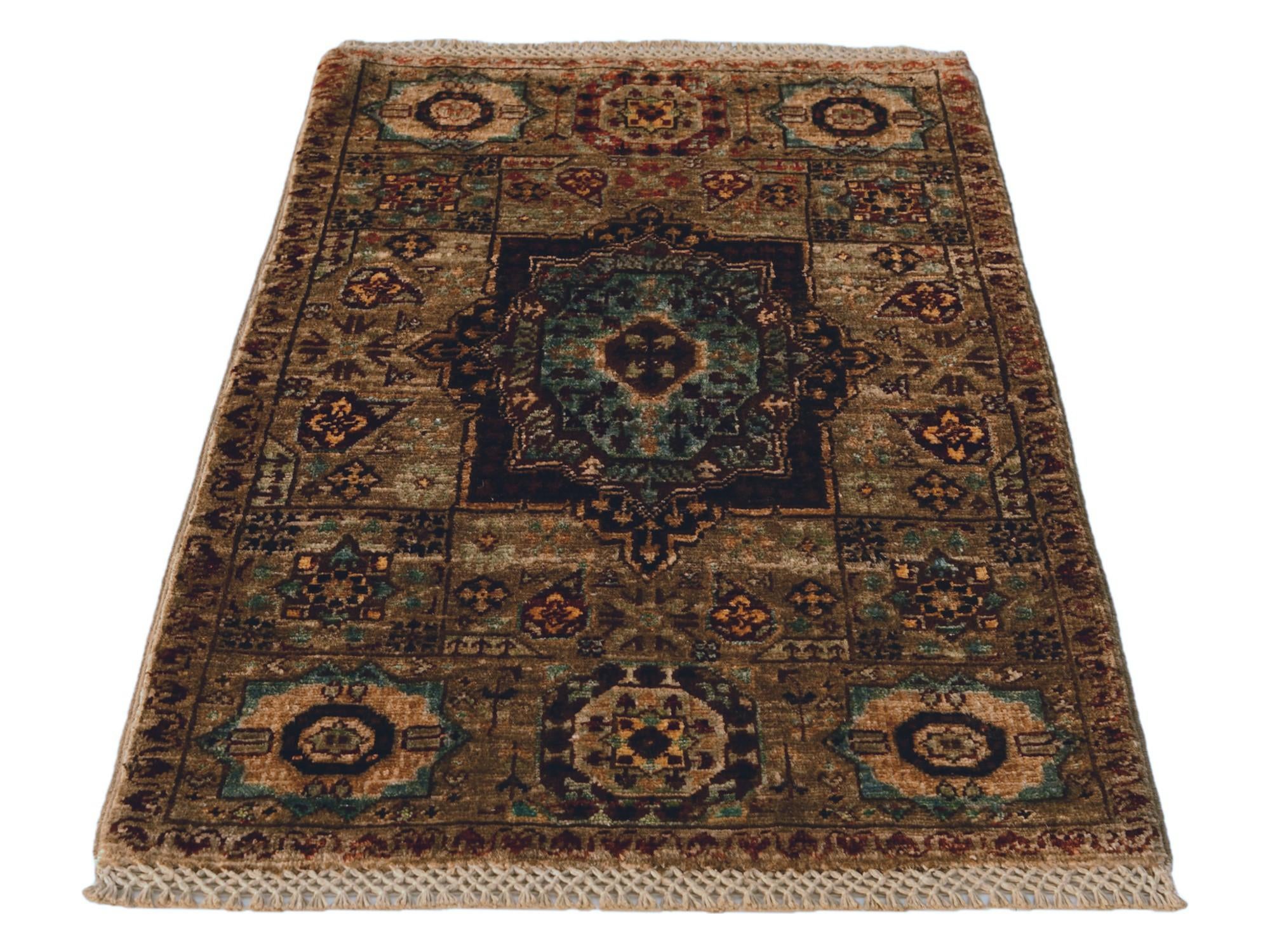 1' 9 x 3' 1 Hand Knotted Mamluk Ziegler Rug