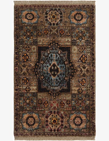 1' 9 x 3' 1 Hand Knotted Mamluk Ziegler Rug