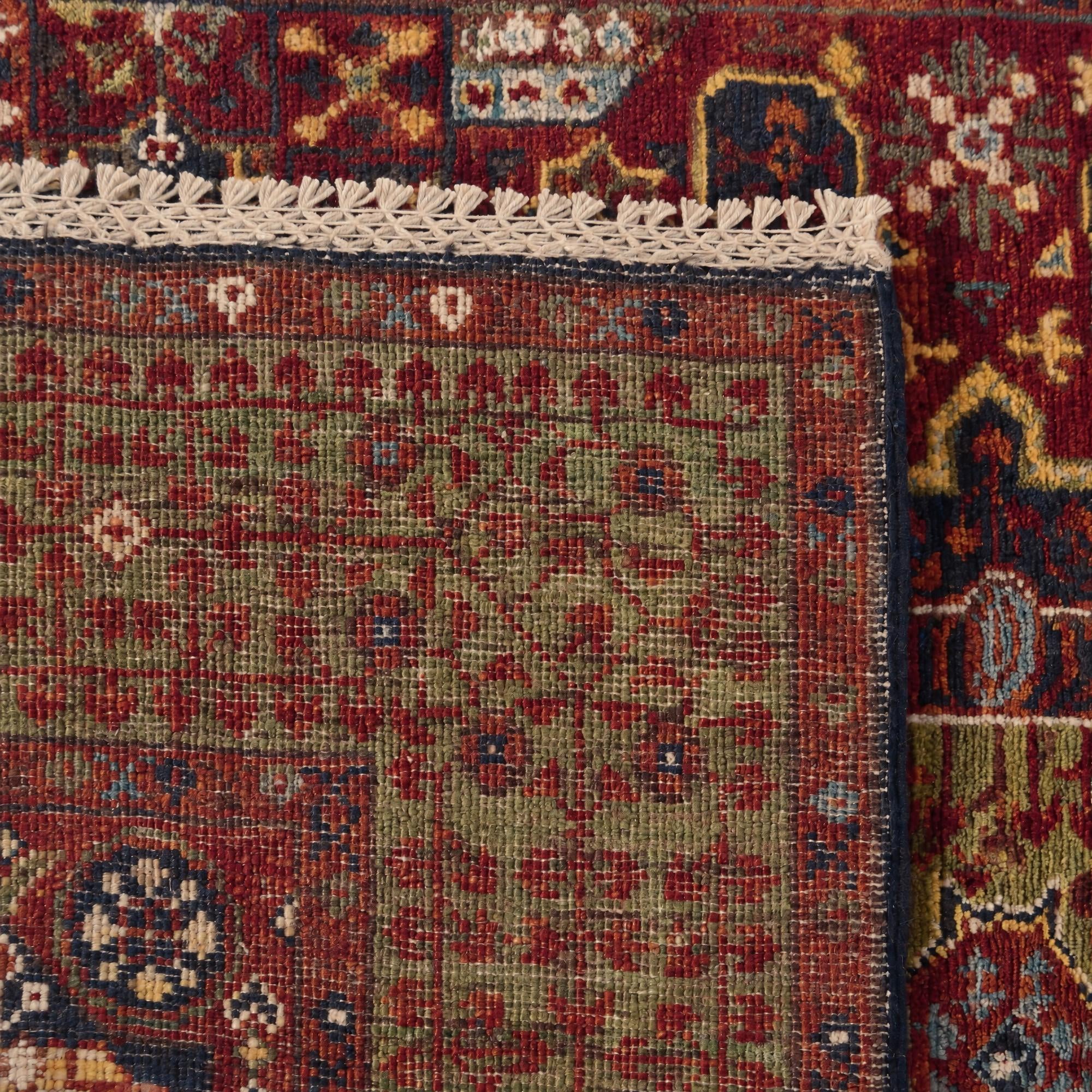110cm x 165cm Hand Knotted Mamluk Ziegler Rug
