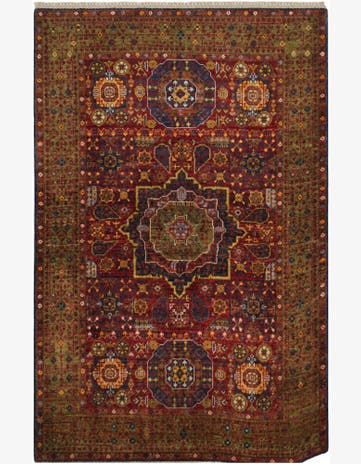 3' 7 x 5' 5 Hand Knotted Mamluk Ziegler Rug