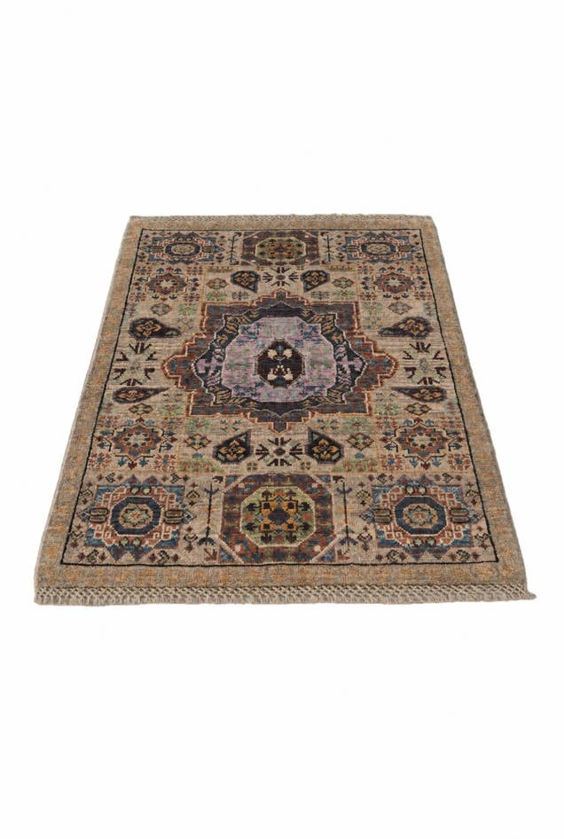 Detail image of 2' x 3' Hand Knotted Mamluk Ziegler Rug