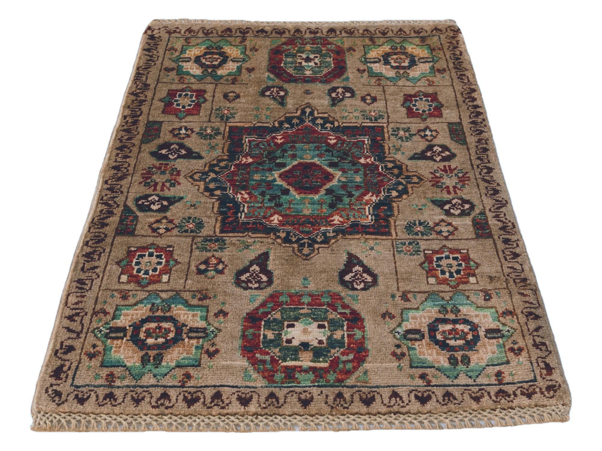 2' x 3' Hand Knotted Mamluk Ziegler Rug