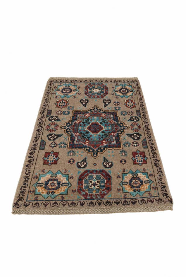 Detail image of 2' x 3' Hand Knotted Mamluk Ziegler Rug