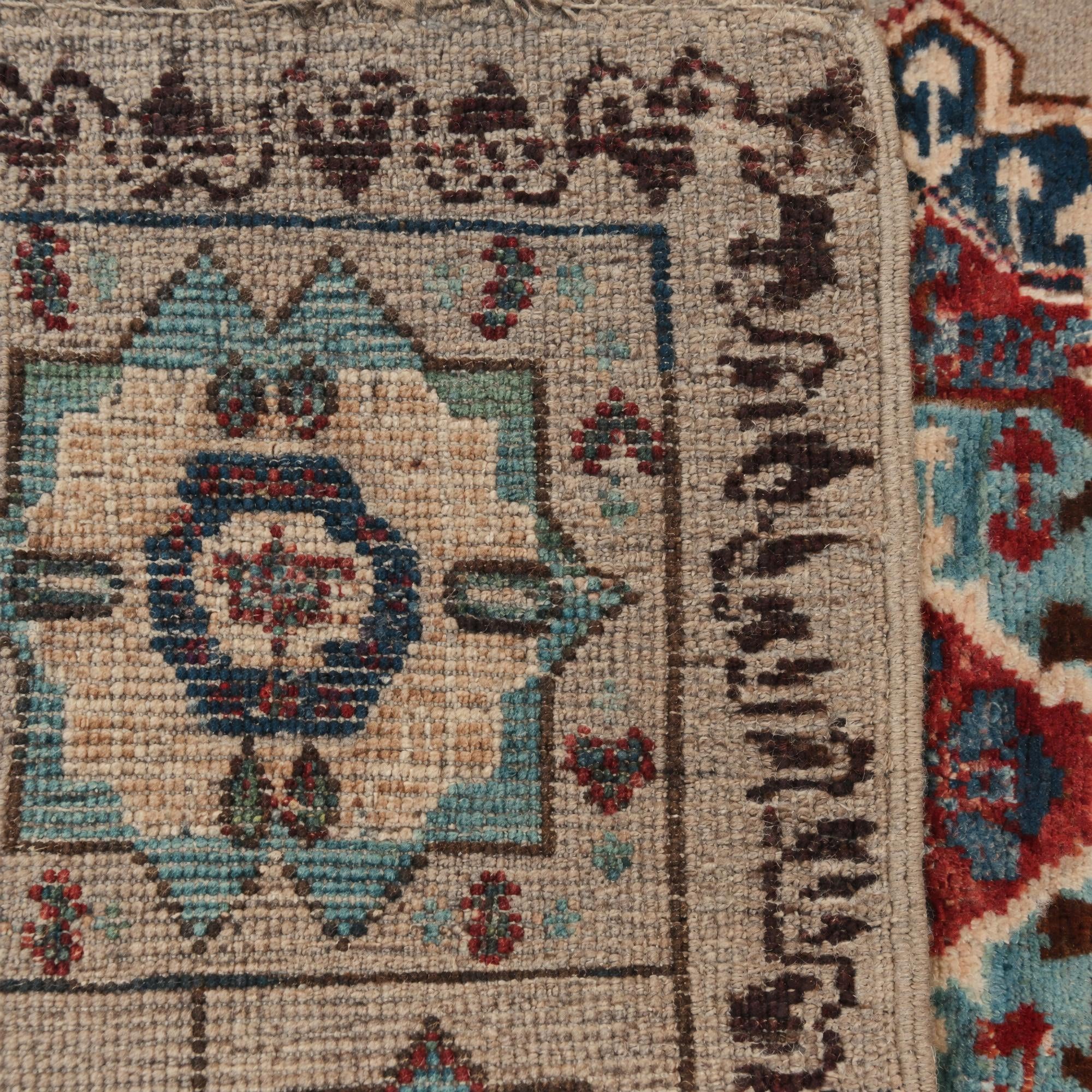 60cm x 90cm Hand Knotted Mamluk Ziegler Rug