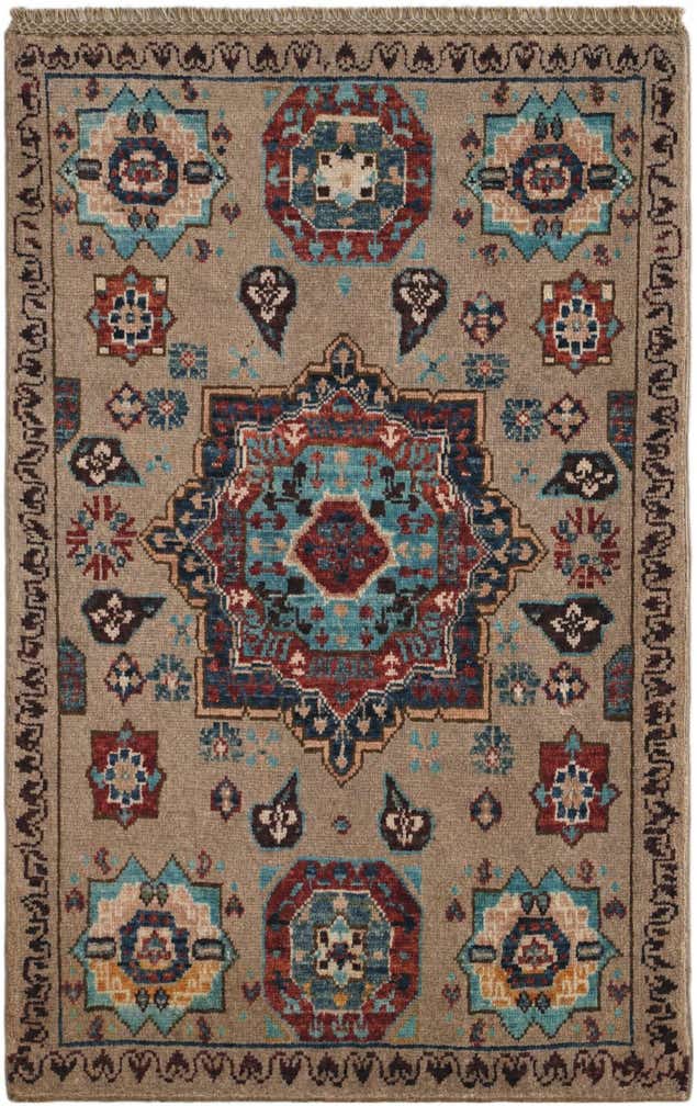 2' x 3' Hand Knotted Mamluk Ziegler Rug
