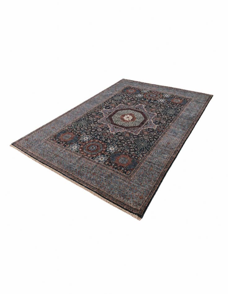 Detail image of 6' 5 x 9' 2 Hand Knotted Mamluk Ziegler Rug