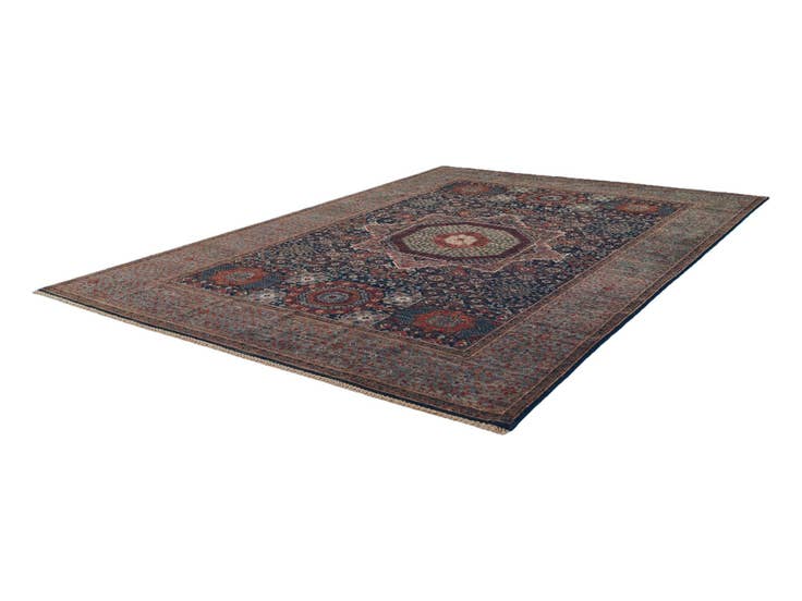 Detail image of 6' 5 x 9' 2 Hand Knotted Mamluk Ziegler Rug
