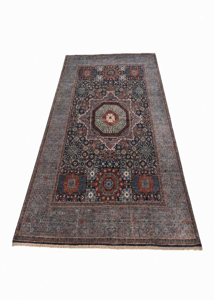 6' 5 x 9' 2 Hand Knotted Mamluk Ziegler Rug