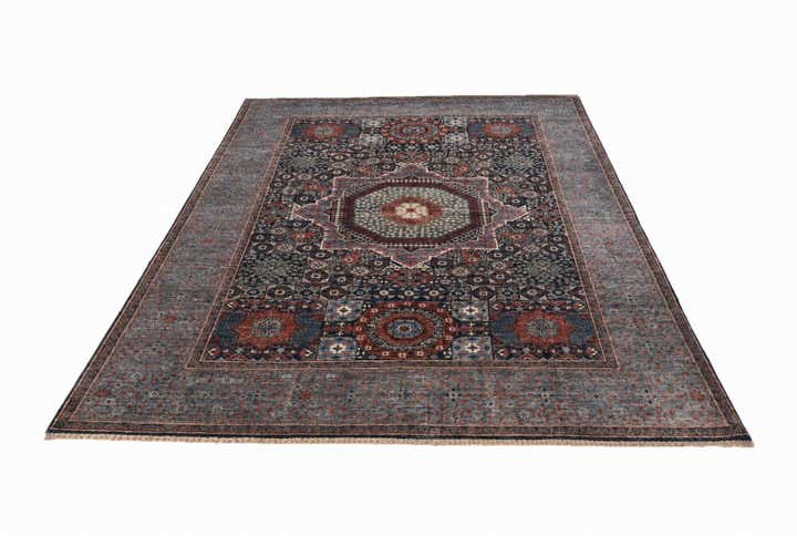 6' 5 x 9' 2 Hand Knotted Mamluk Ziegler Rug