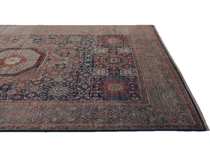 Detail image of 6' 5 x 9' 2 Hand Knotted Mamluk Ziegler Rug