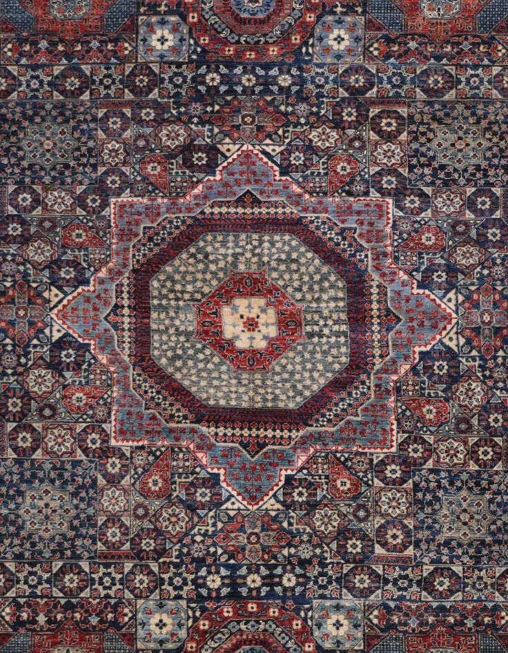 Detail image of 6' 5 x 9' 2 Hand Knotted Mamluk Ziegler Rug