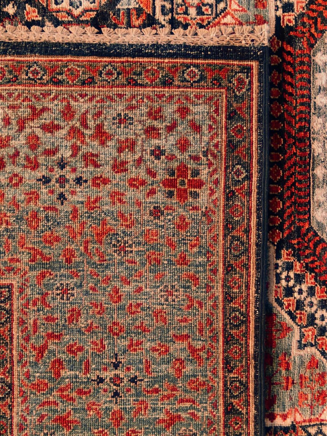 195cm x 280cm Hand Knotted Mamluk Ziegler Rug