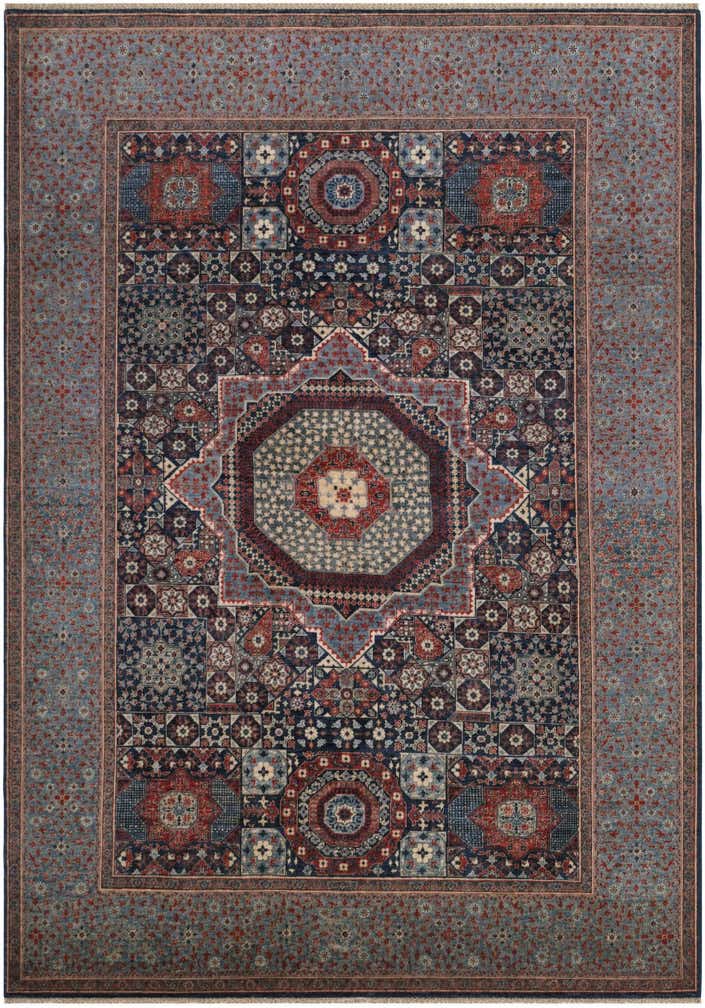 6' 5 x 9' 2 Hand Knotted Mamluk Ziegler Rug