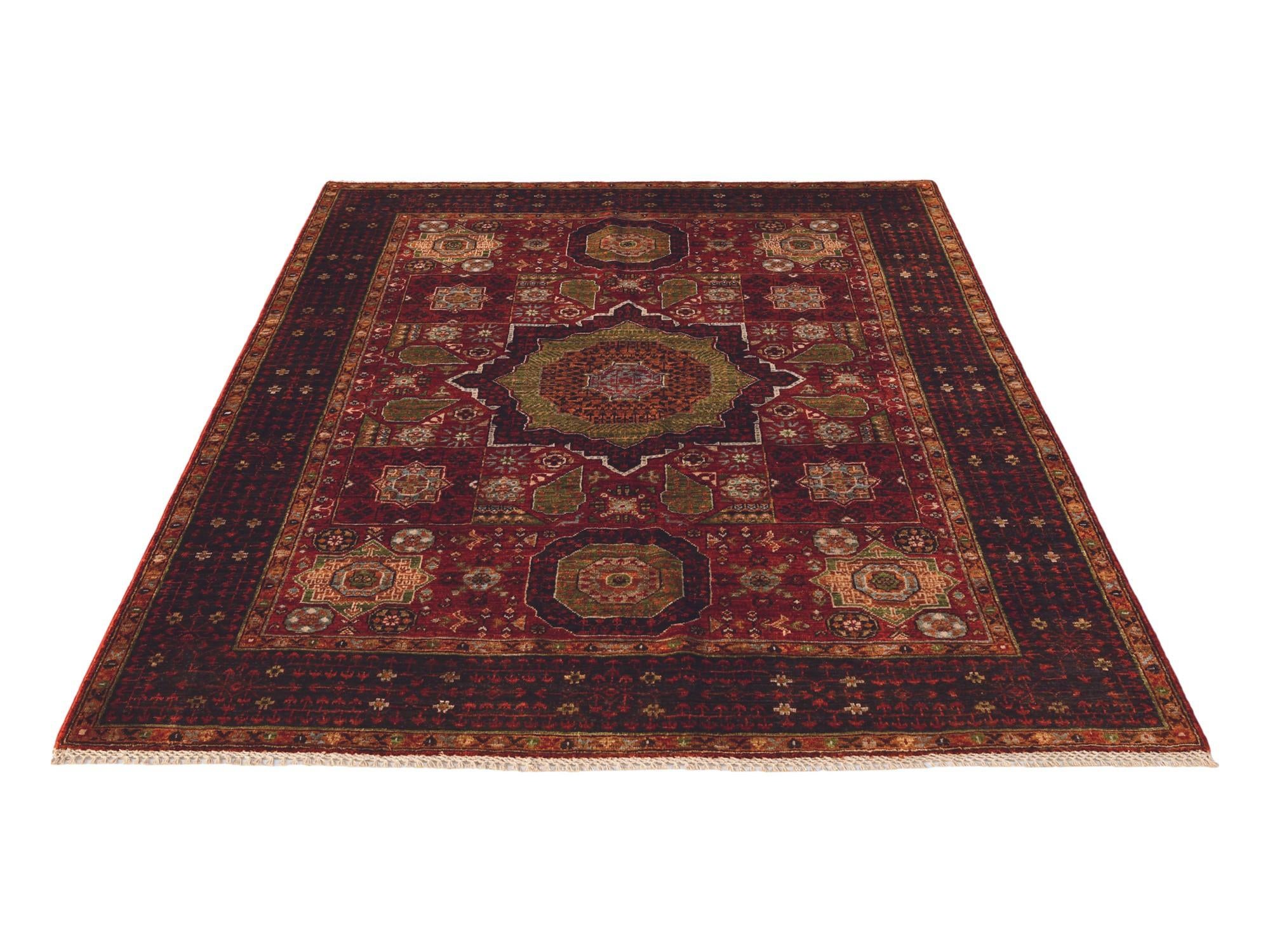 5' 3 x 6' 8 Hand Knotted Mamluk Ziegler Rug