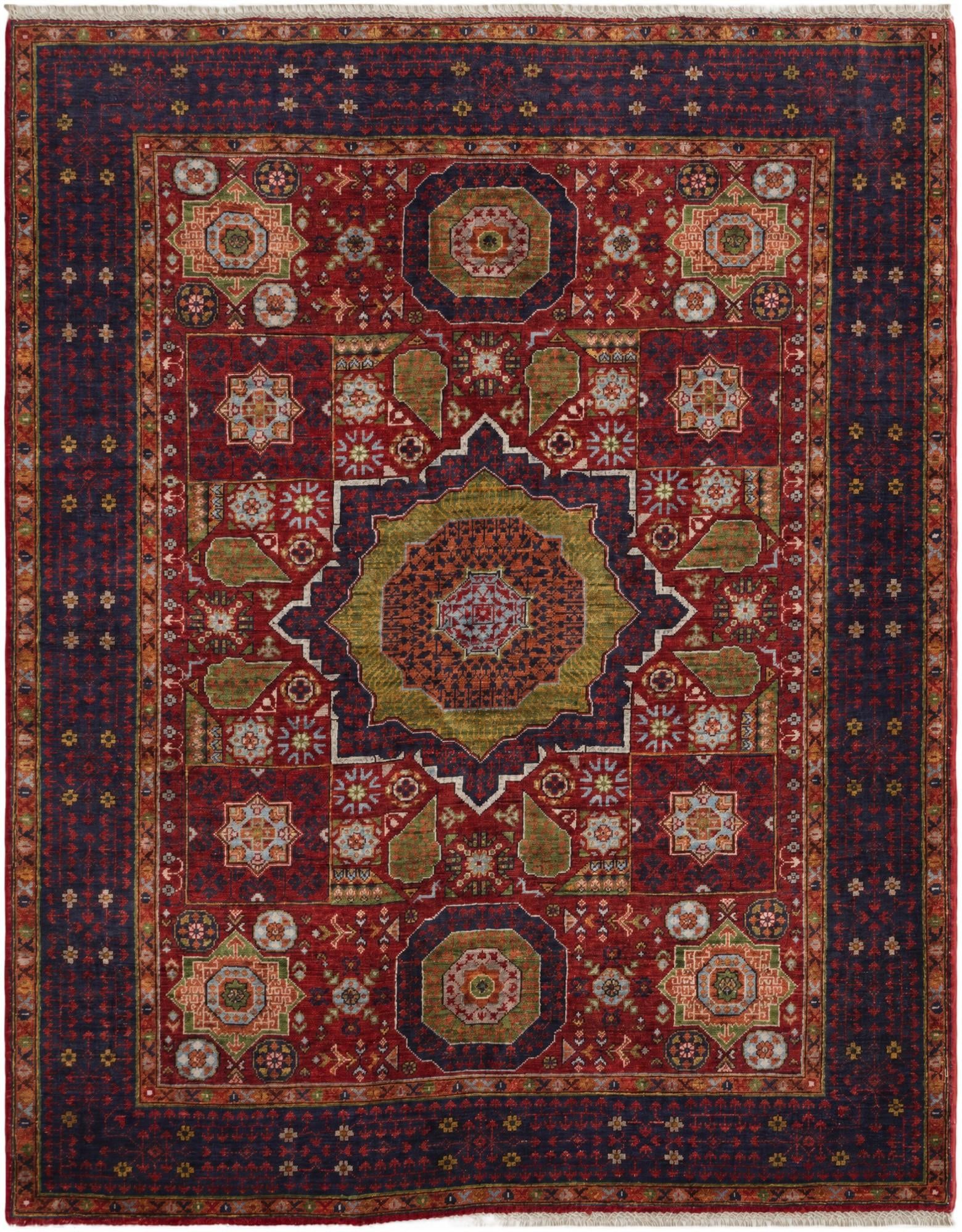 5' 3 x 6' 8 Hand Knotted Mamluk Ziegler Rug