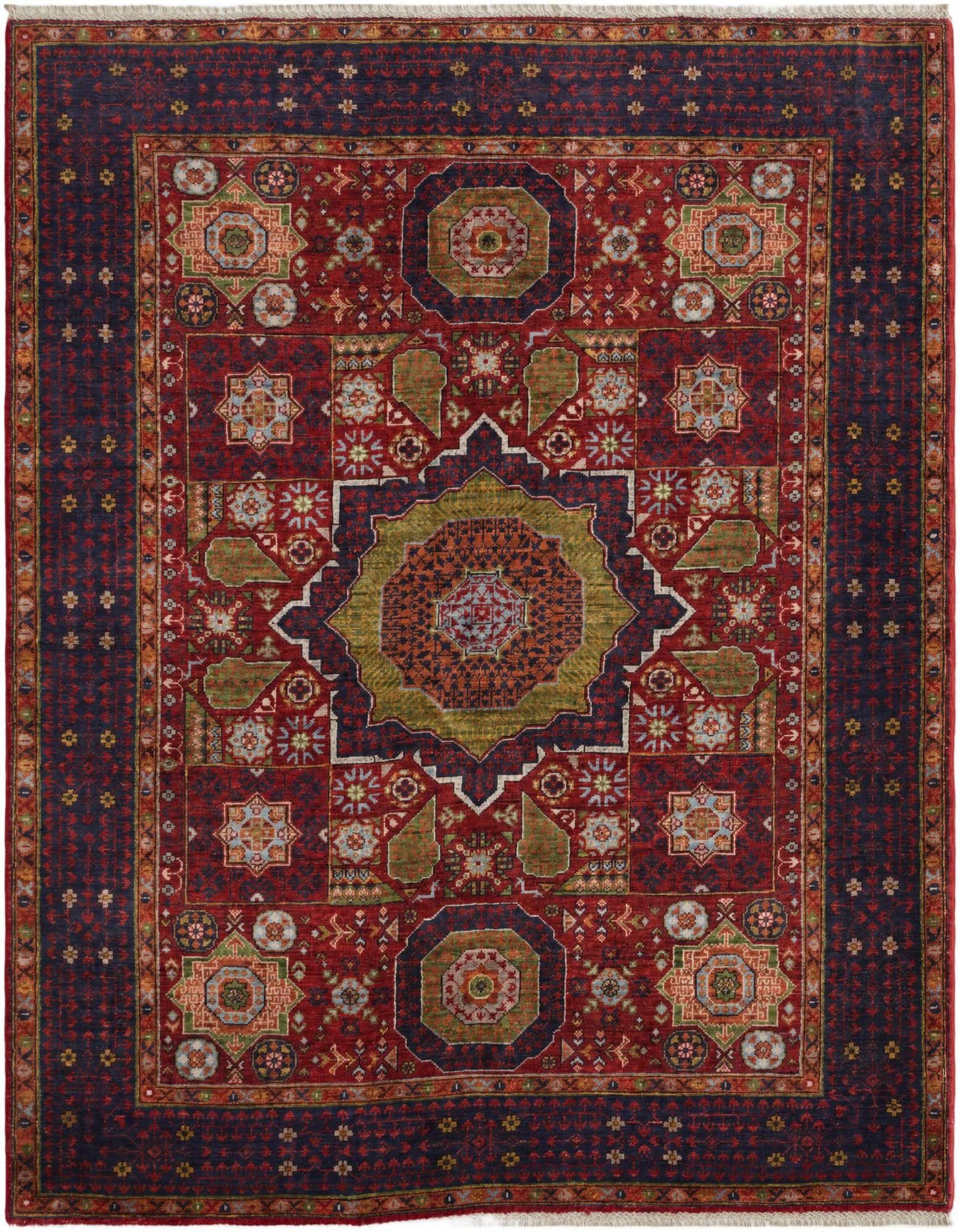 5' 3 x 6' 8 Hand Knotted Mamluk Ziegler Rug