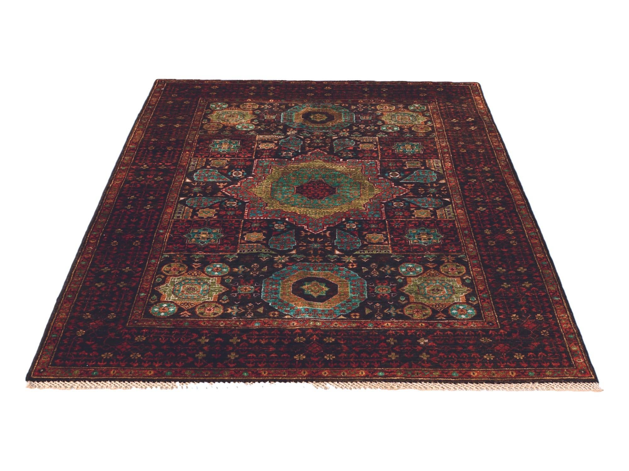 4' 2 x 6' Hand Knotted Mamluk Ziegler Rug