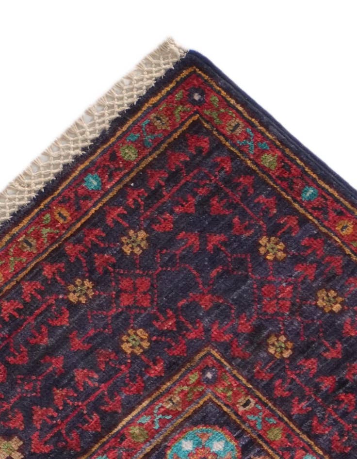 Detail image of 4' 2 x 6' Hand Knotted Mamluk Ziegler Rug