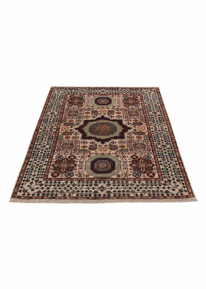 3' 6 x 5' 1 Hand Knotted Mamluk Ziegler Rug