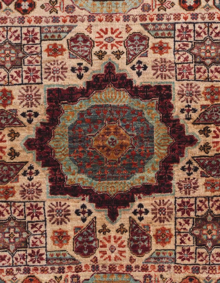 Detail image of 3' 6 x 5' 1 Hand Knotted Mamluk Ziegler Rug
