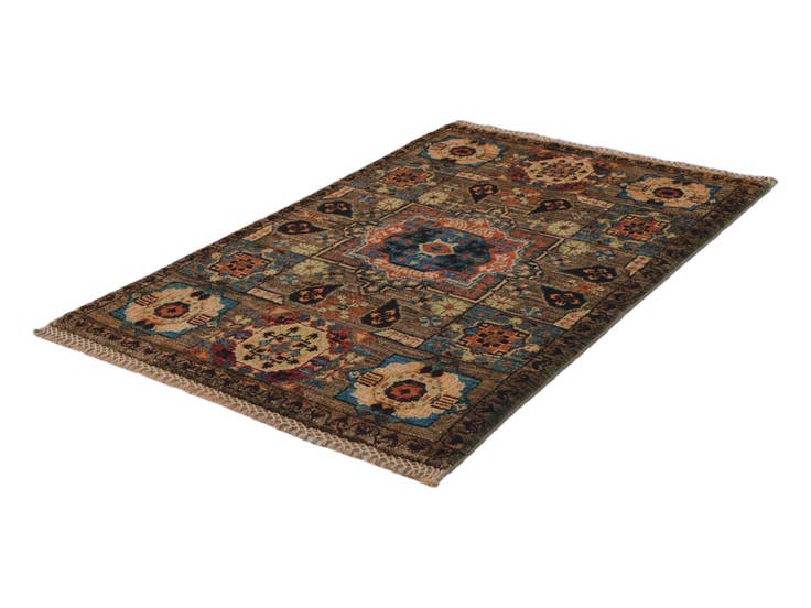 Detail image of 2' x 3' Hand Knotted Mamluk Ziegler Rug