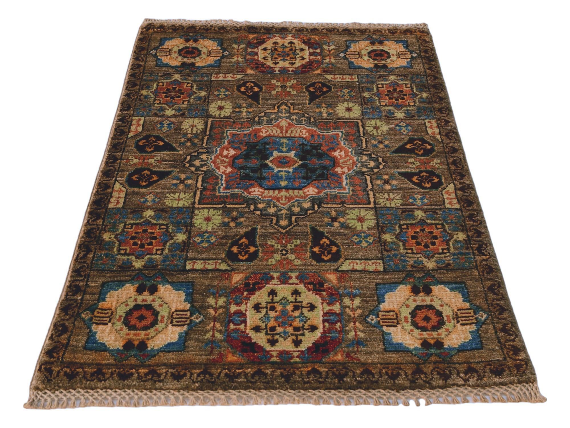 2' x 3' Hand Knotted Mamluk Ziegler Rug