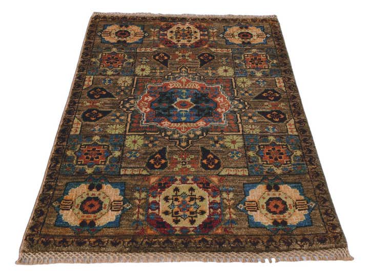 2' x 3' Hand Knotted Mamluk Ziegler Rug
