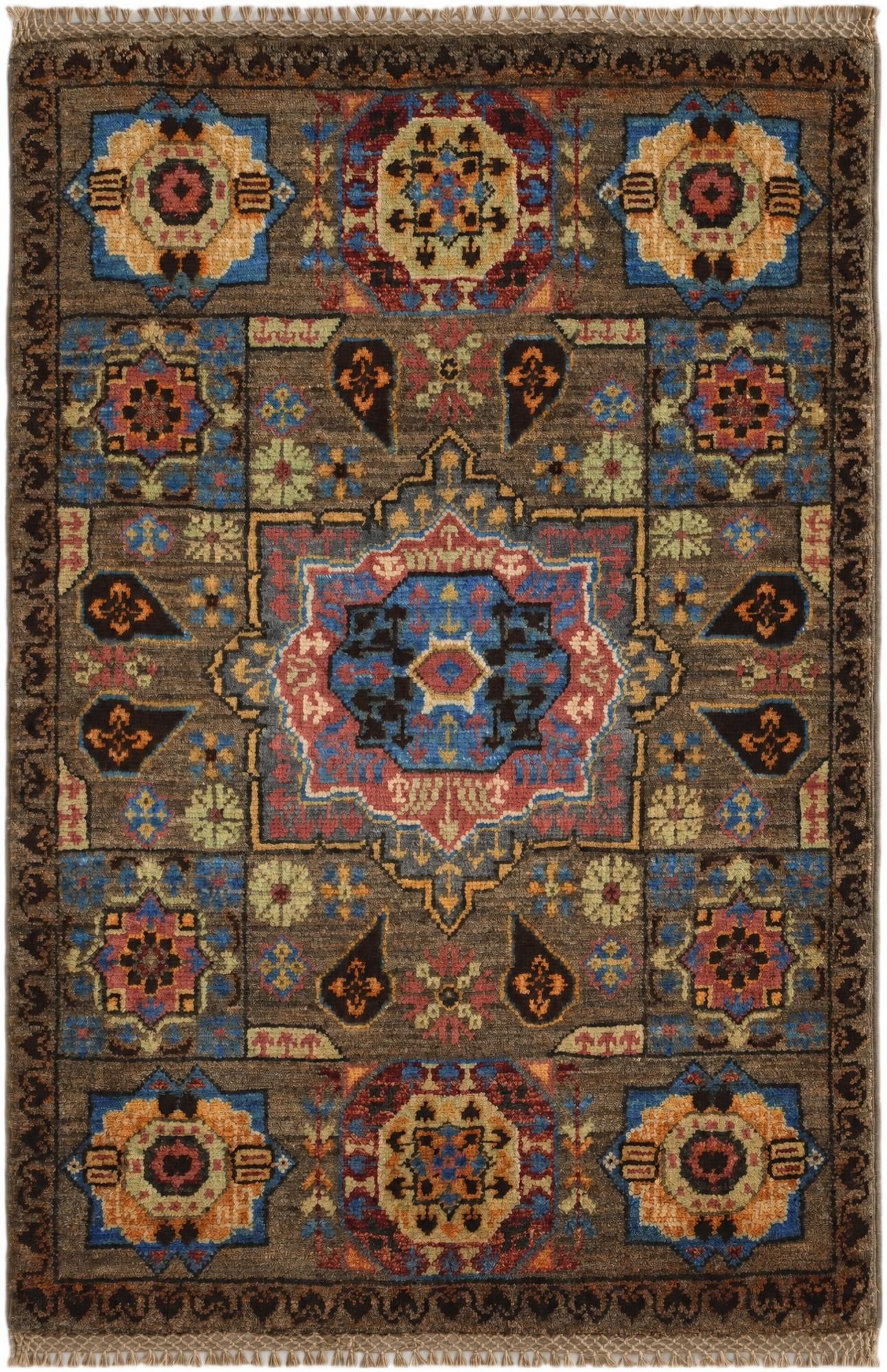 2' x 3' Hand Knotted Mamluk Ziegler Rug