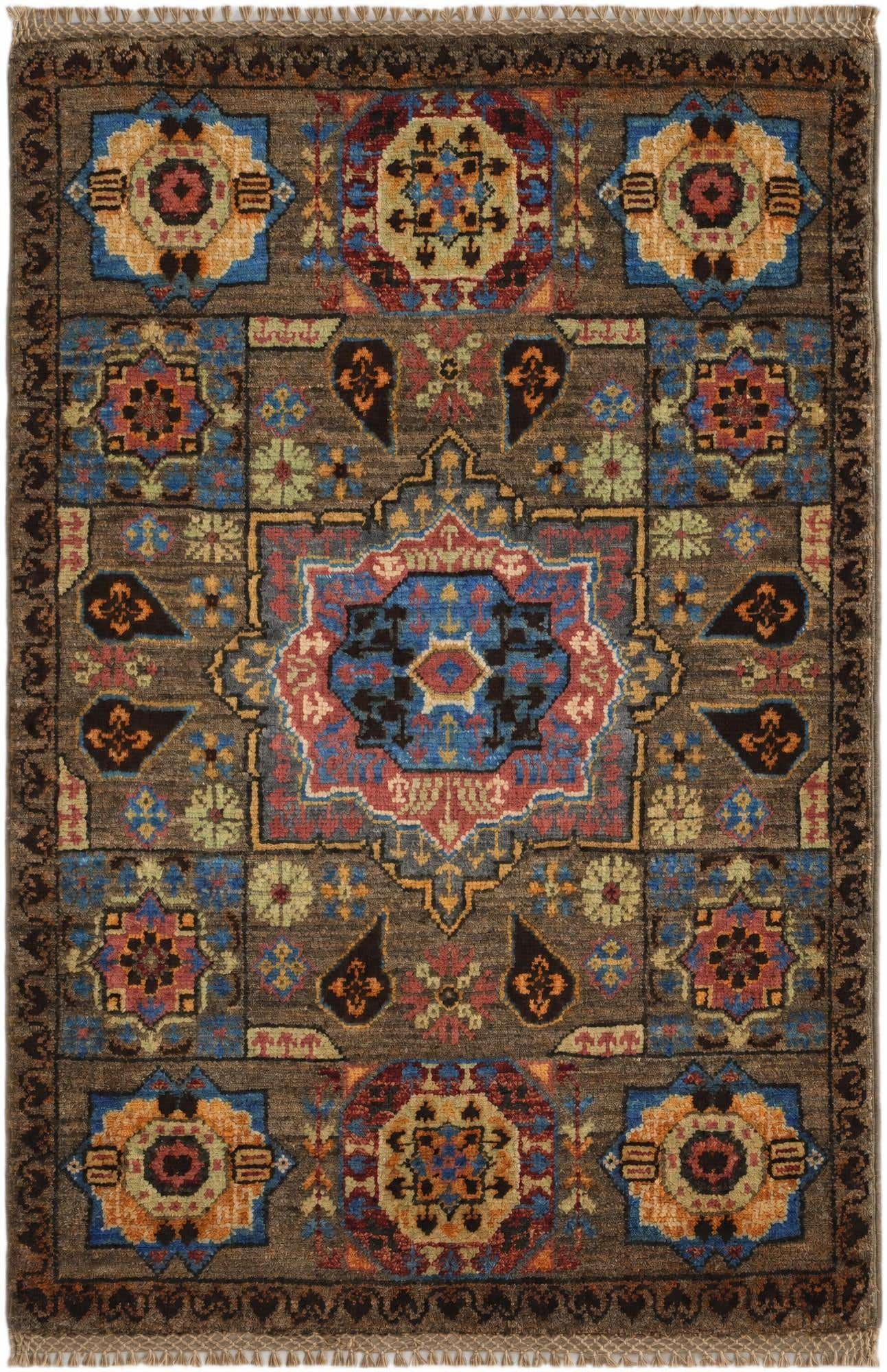 2' x 3' Hand Knotted Mamluk Ziegler Rug