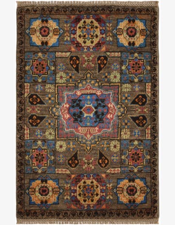 2' x 3' Hand Knotted Mamluk Ziegler Rug