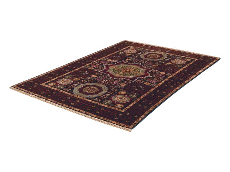 Detail image of 3' 5 x 4' 11 Hand Knotted Mamluk Ziegler Rug