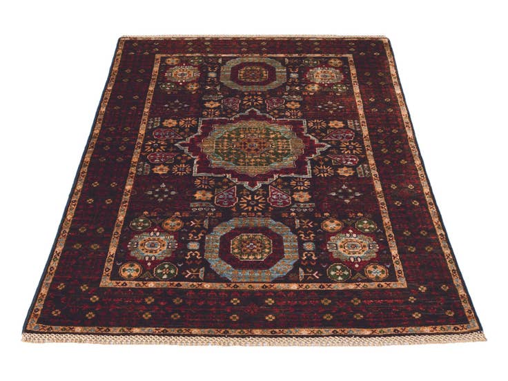 Detail image of 3' 5 x 4' 11 Hand Knotted Mamluk Ziegler Rug