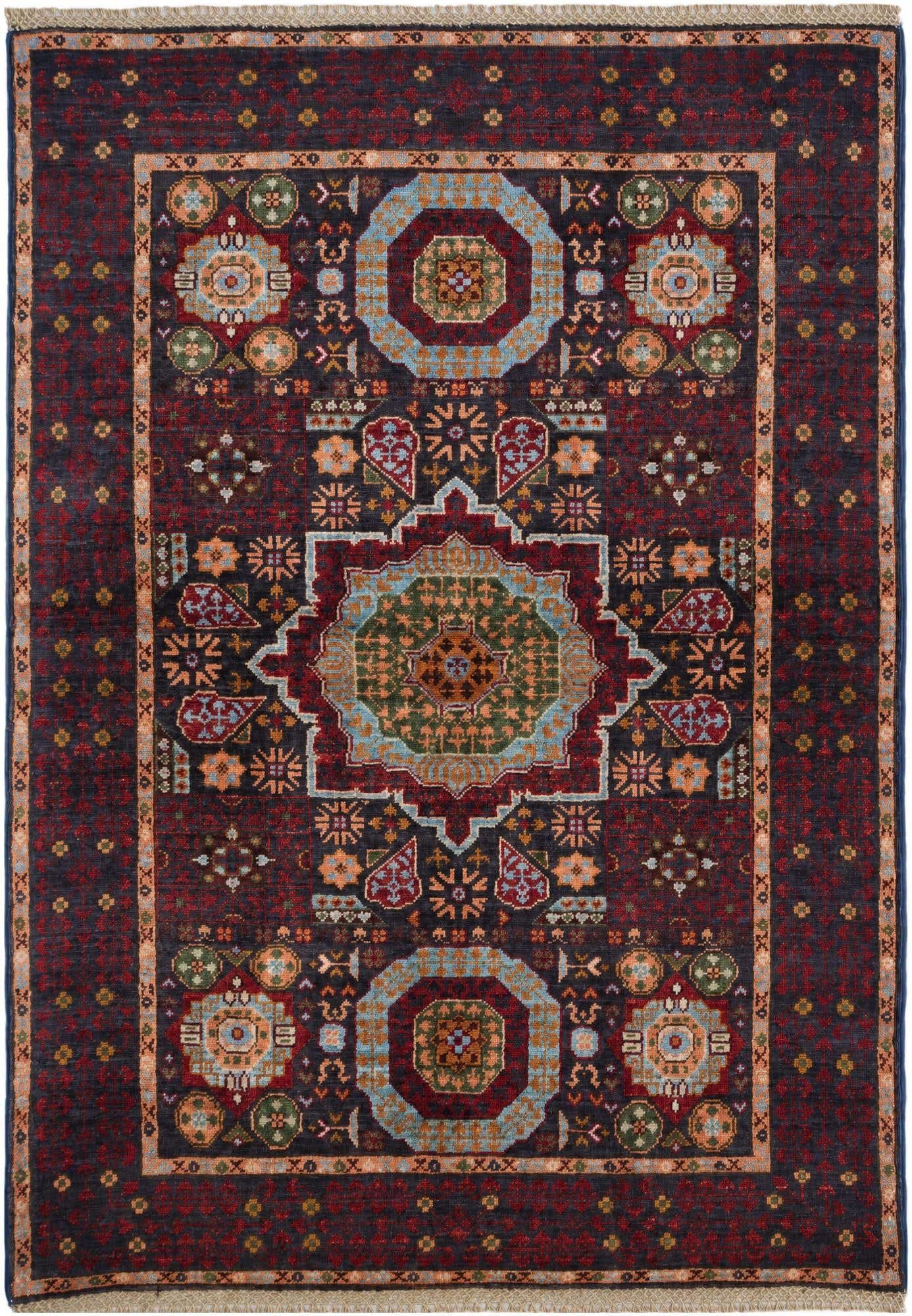 3' 5 x 4' 11 Hand Knotted Mamluk Ziegler Rug