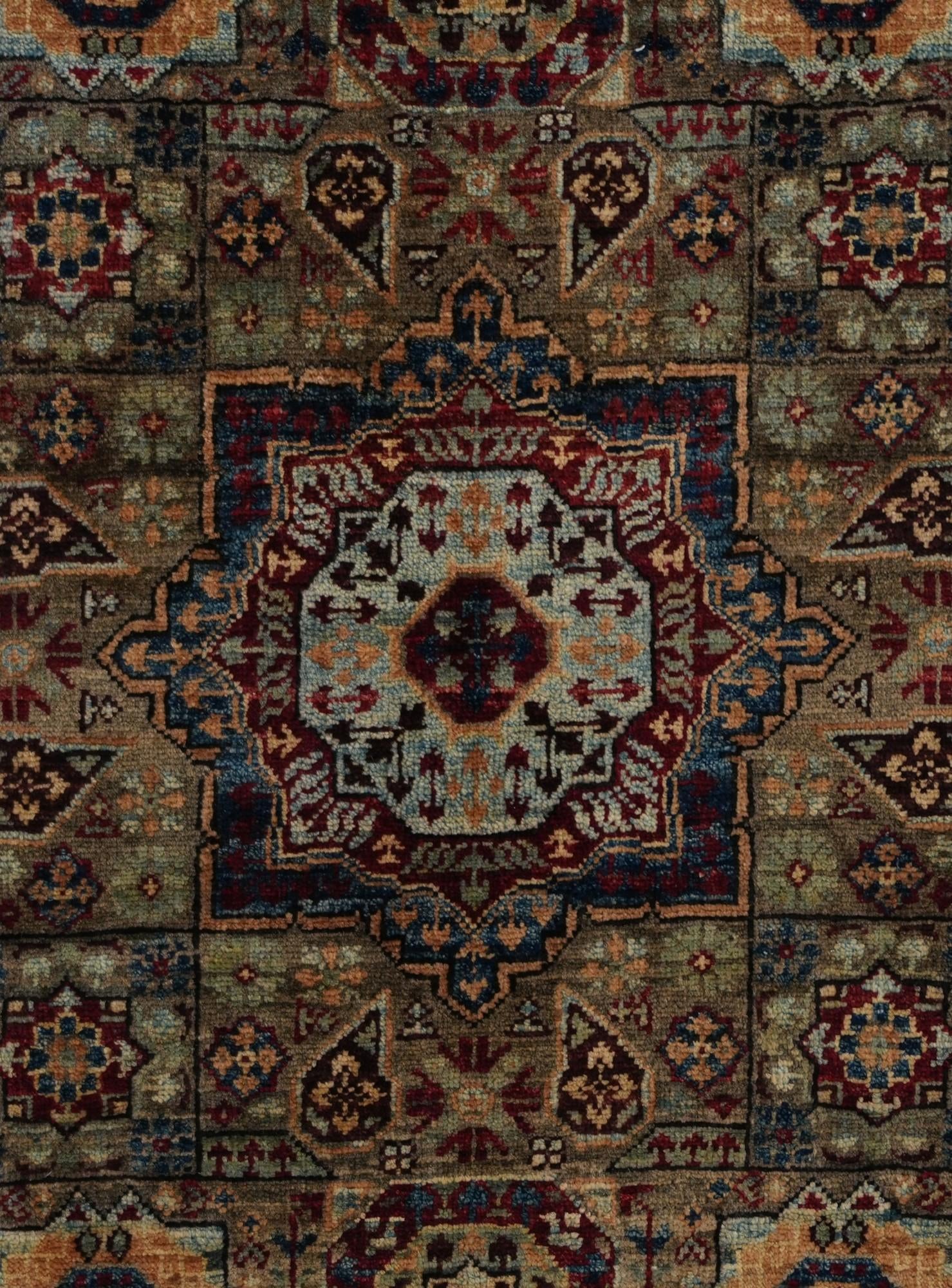 2' x 2' 11 Hand Knotted Mamluk Ziegler Rug