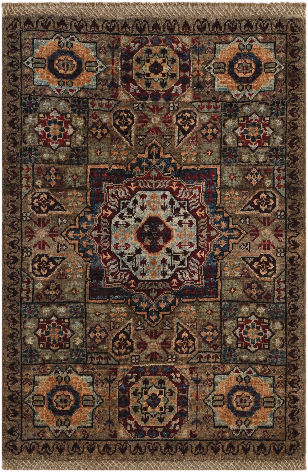 2' x 2' 11 Hand Knotted Mamluk Ziegler Rug