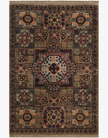 2' x 2' 11 Hand Knotted Mamluk Ziegler Rug