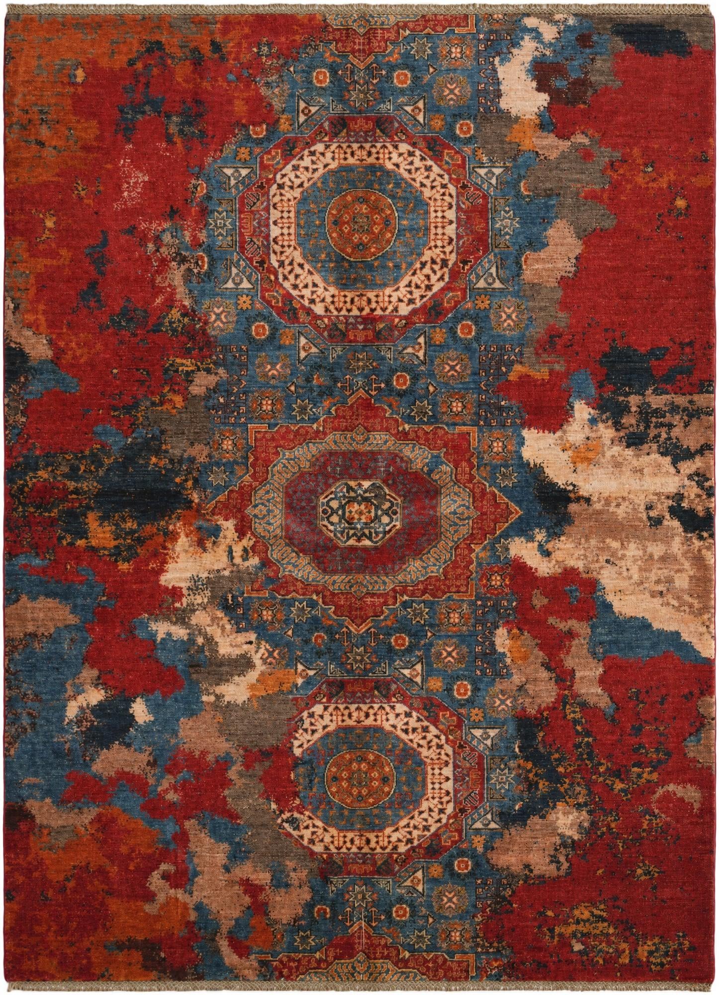 6' x 8' Hand Knotted Mamluk Ziegler Rug