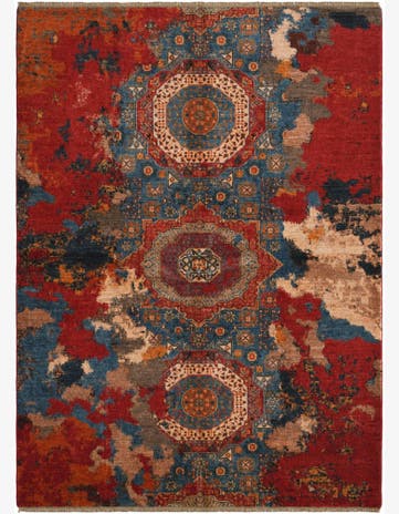 6' x 8' Hand Knotted Mamluk Ziegler Rug