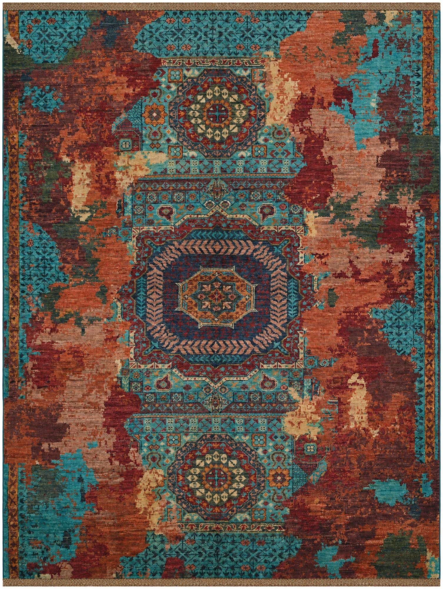 5' 4 x 6' 10 Hand Knotted Mamluk Ziegler Rug