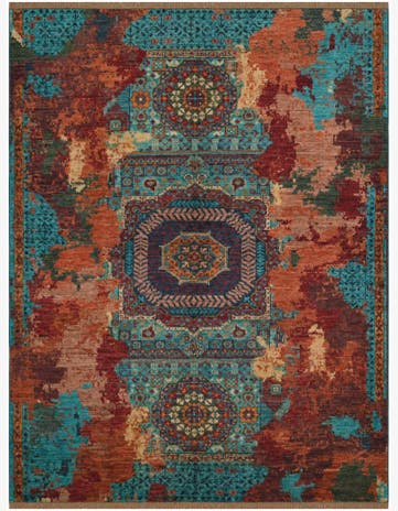 5' 4 x 6' 10 Hand Knotted Mamluk Ziegler Rug