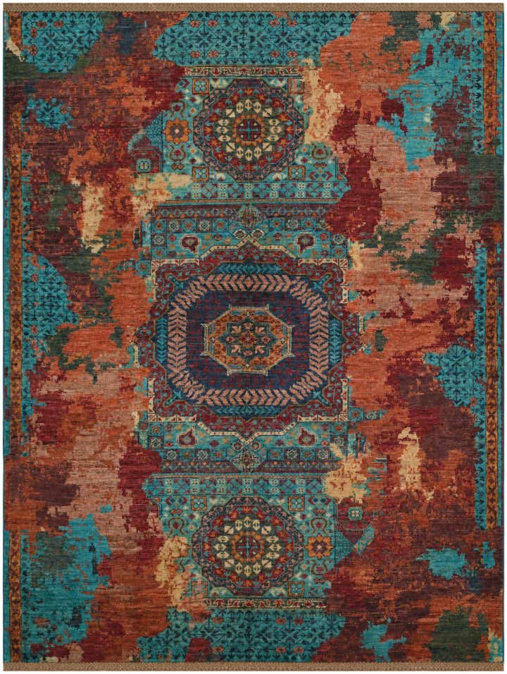 5' 4 x 6' 10 Hand Knotted Mamluk Ziegler Rug