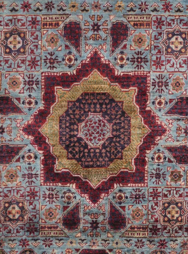 4' 1 x 6' 1 Hand Knotted Mamluk Ziegler Rug