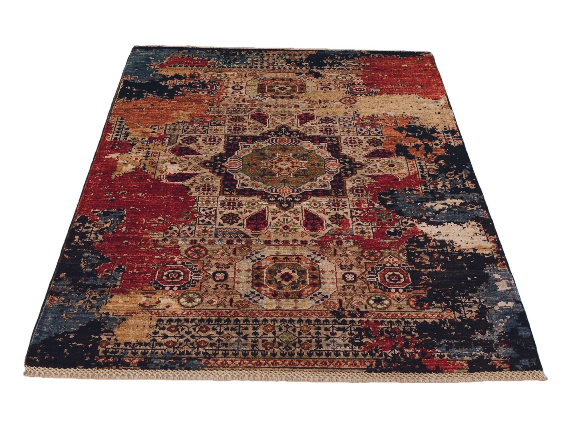 3' 6 x 5' Hand Knotted Mamluk Ziegler Rug