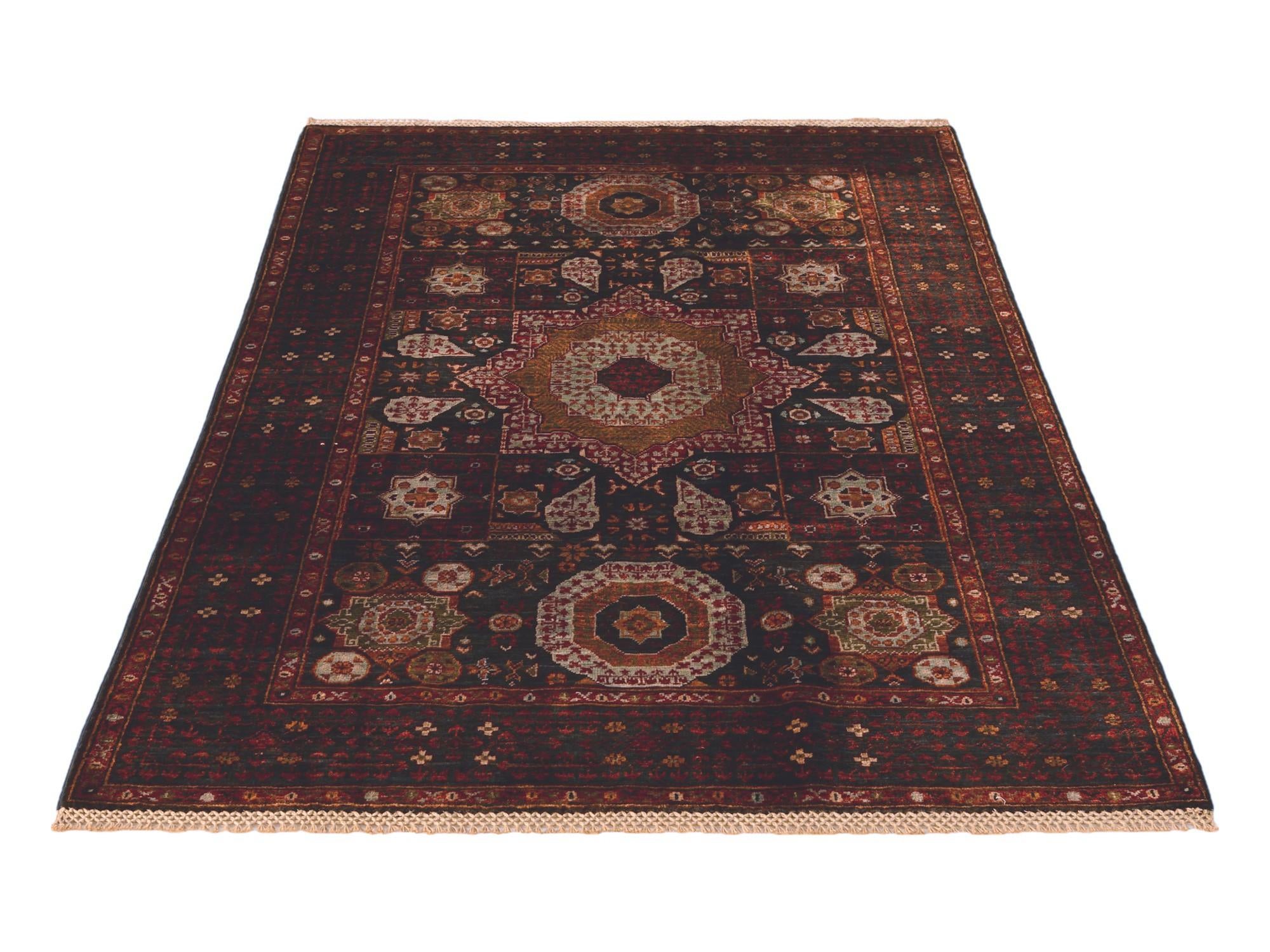 3' 11 x 5' 10 Hand Knotted Mamluk Ziegler Rug