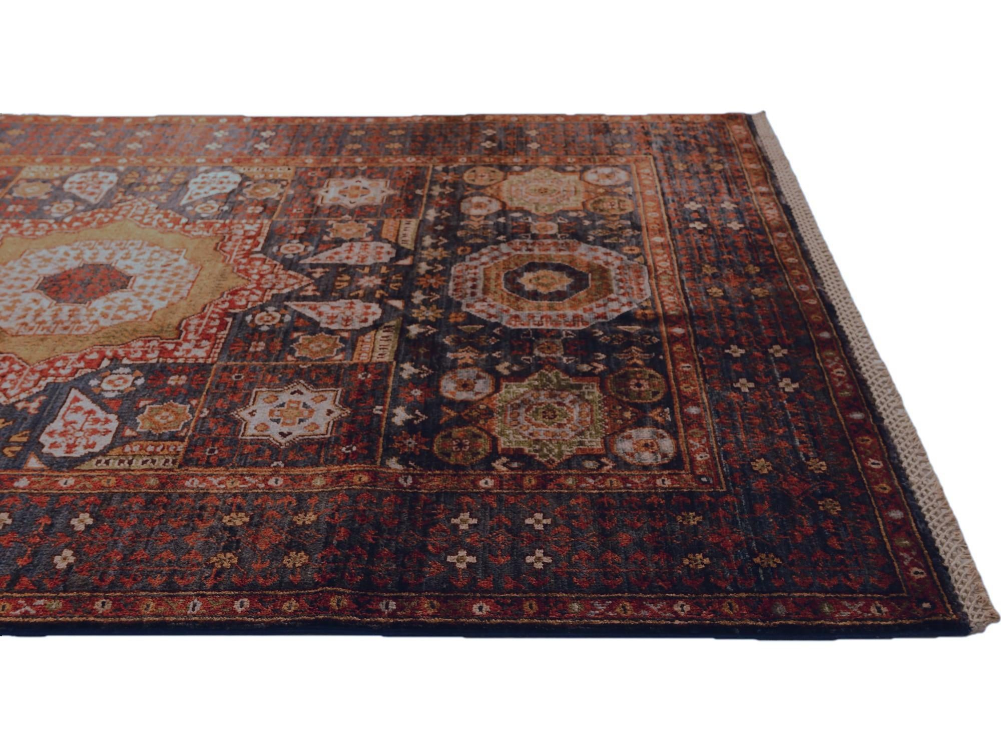 3' 11 x 5' 10 Hand Knotted Mamluk Ziegler Rug