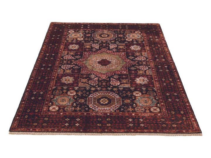 4' 2 x 5' 10 Hand Knotted Mamluk Ziegler Rug