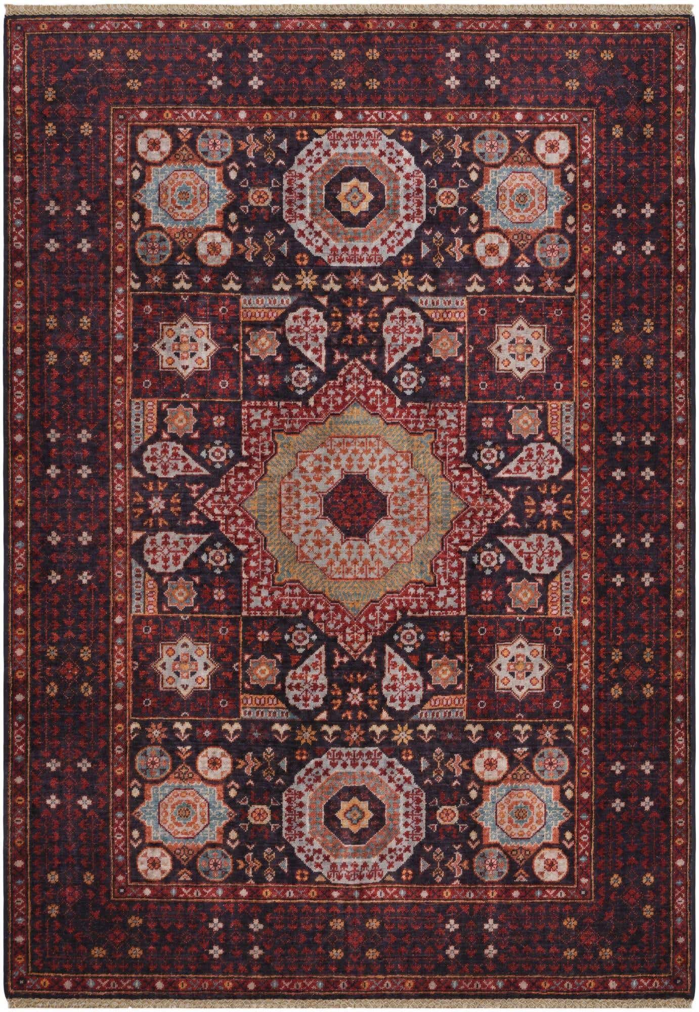 4' 2 x 5' 10 Hand Knotted Mamluk Ziegler Rug
